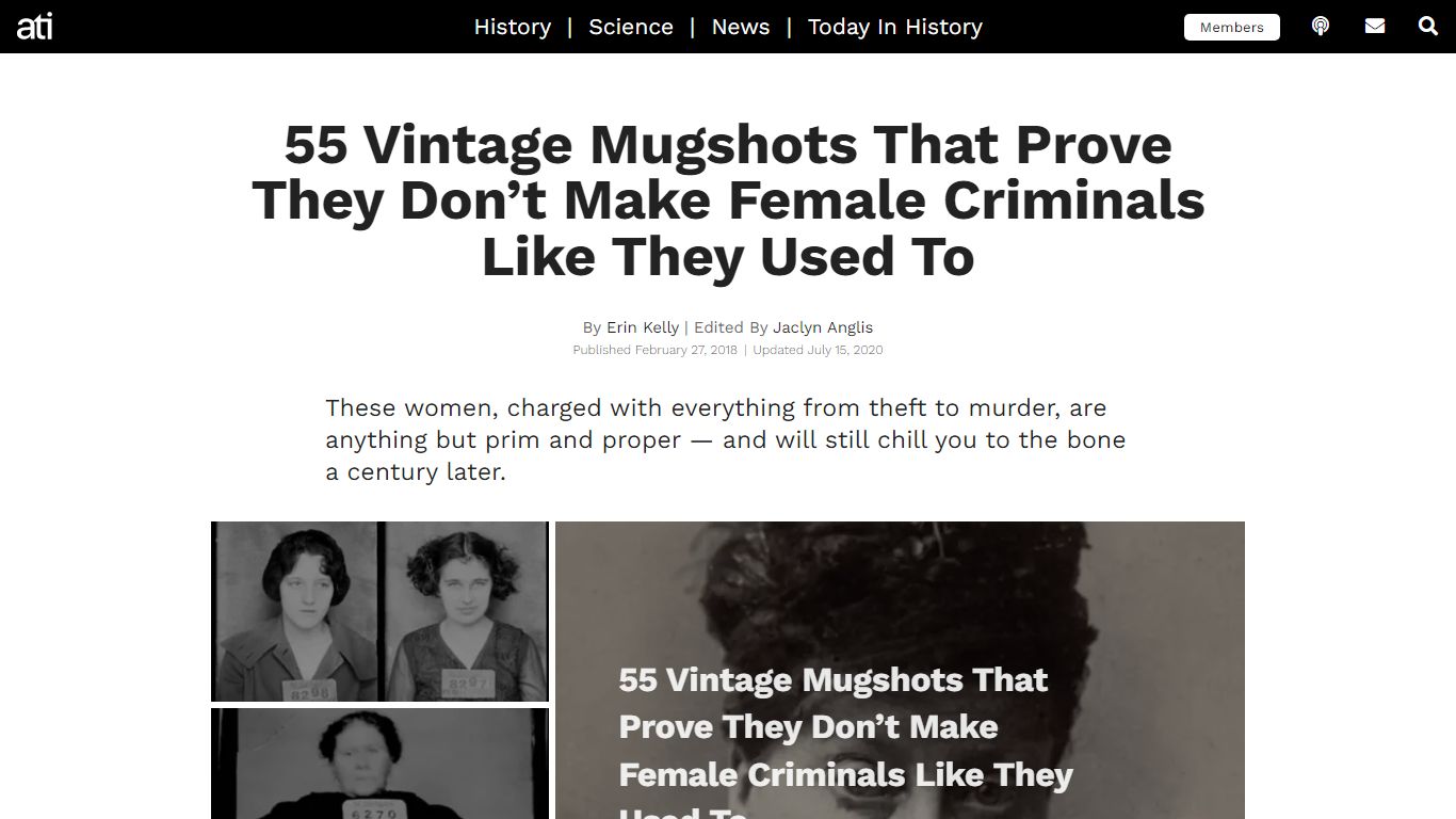 55 Vintage Female Mugshots From The Early 20th Century - All That's ...